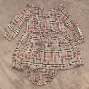 Plaid Carter's 12M dress with bloomers